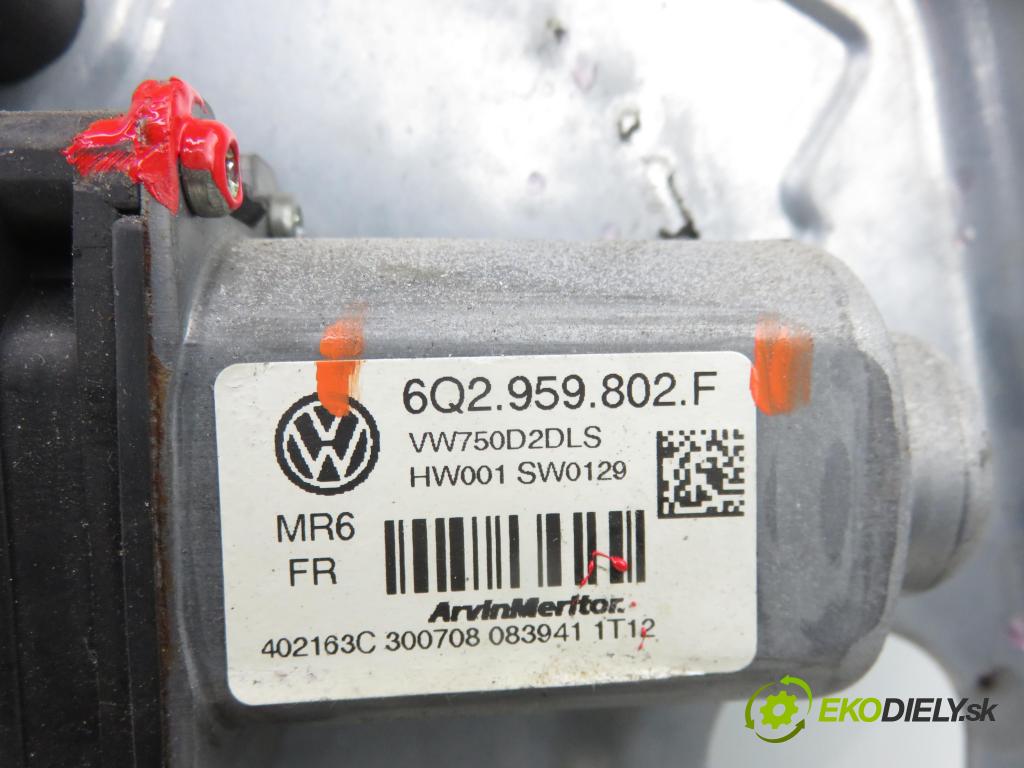 VW TRANSPORTER V Skrzynia (7HA, 7HH, 7EA, 7EH) FURGON 2009 75,00 1.9 TDI - BRS 1896,00 Mechanizmus okien 6Q2959802F ; 7H1837729