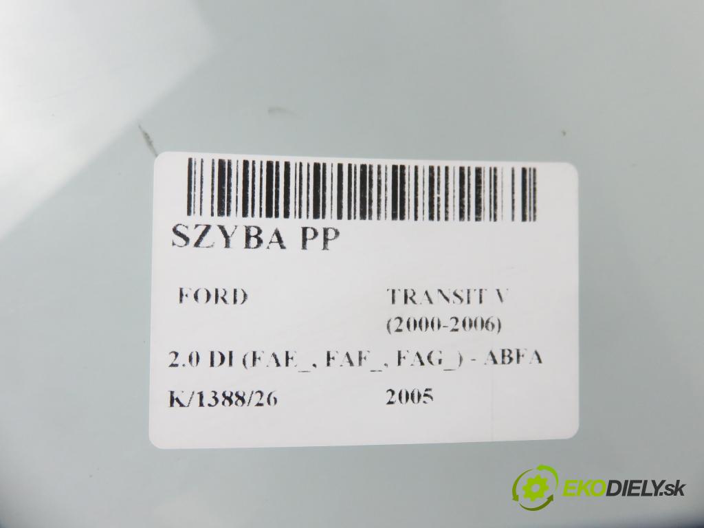 FORD TRANSIT Furgon (FA_ _) FURGON 2005 74,00 2.0 DI (FAE_, FAF_, FAG_) - ABFA 1998,00 Okno PP 