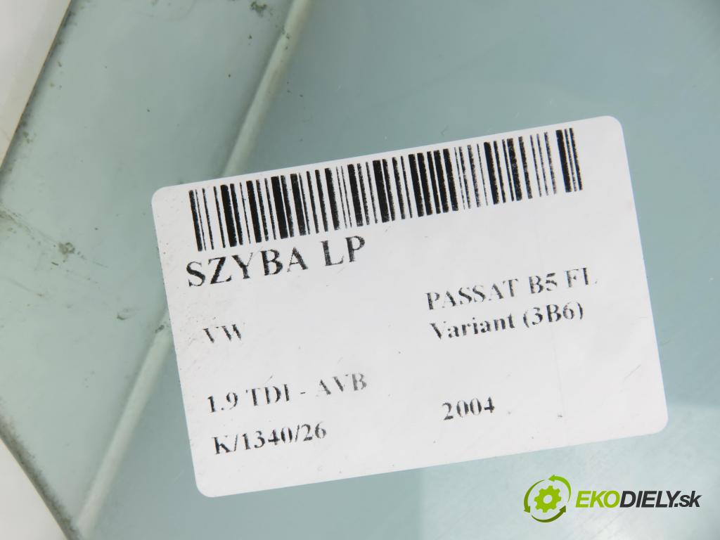 VW PASSAT B5.5 Variant (3B6) KOMBI 2004 74,00 1.9 TDI PD 101 - AVB 1896,00 Okno LP 