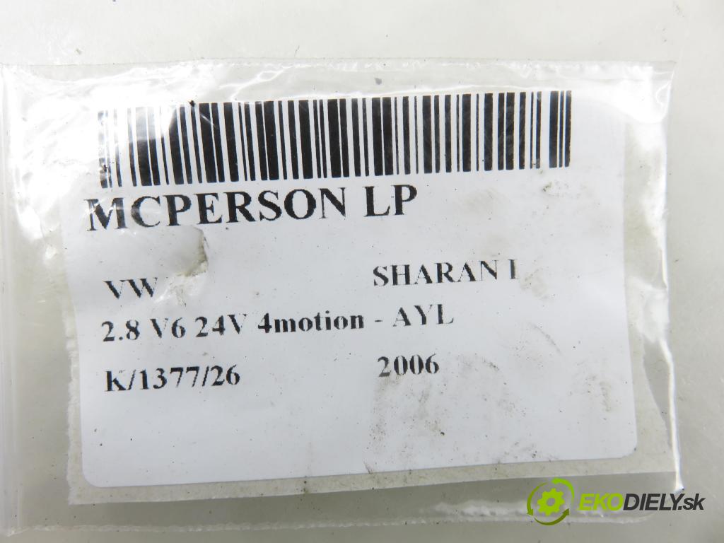 VW SHARAN (7M8, 7M9, 7M6) MINIVAN 2006 150,00 2.8 V6 24V 4motion - AYL 2792,00 MCPERSON LP 1266230005