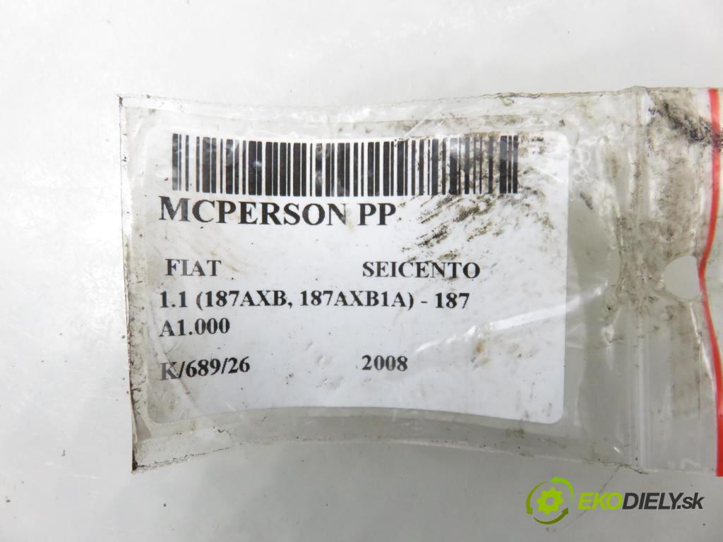 FIAT SEICENTO / 600 (187_) HB 2008 40,00 1.1 54 - 187 A1.000 1108,00 MCPERSON PP 