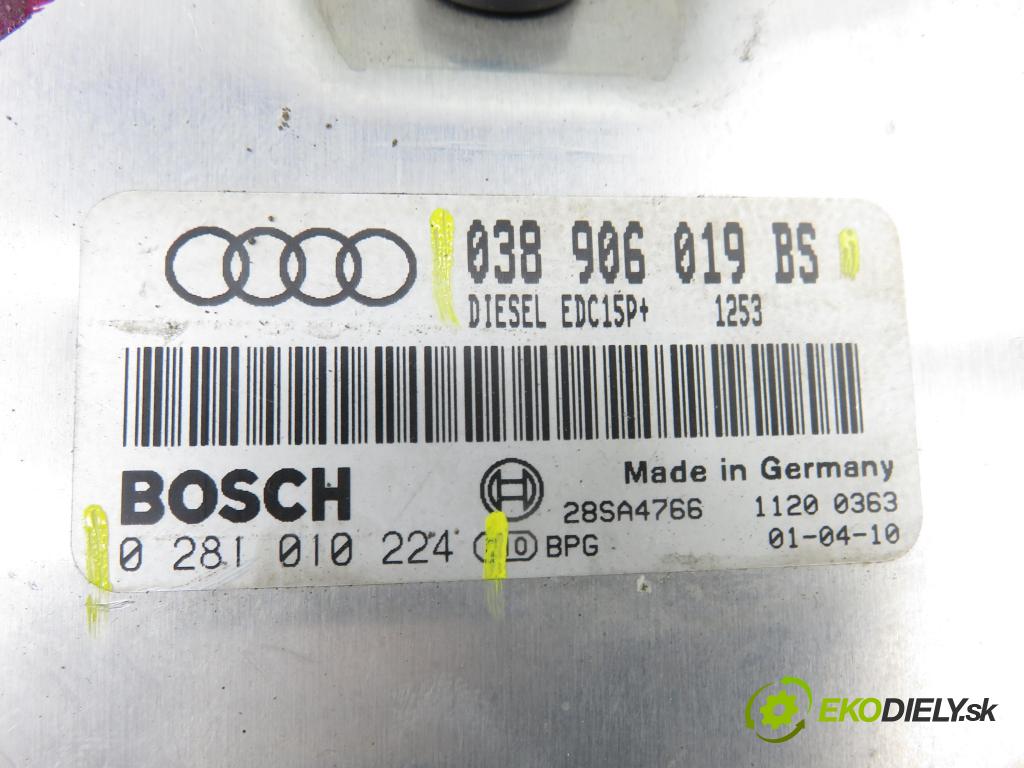 AUDI A6 Avant (4B5, C5) KOMBI 2001 85,00 1.9 TDI - AJM 1896,00 Riadiaca jednotka Motor 038906019BS ; 0281010224