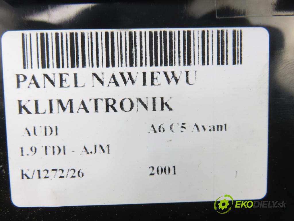 AUDI A6 Avant (4B5, C5) KOMBI 2001 85,00 1.9 TDI - AJM 1896,00 Panel kúrenia KLIMATRONIK 4B0962258E ; 5HB00760421