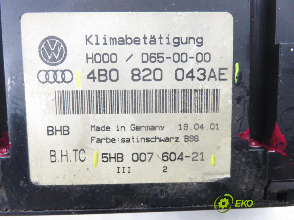 AUDI A6 Avant (4B5, C5) KOMBI 2001 85,00 1.9 TDI - AJM 1896,00 Panel kúrenia KLIMATRONIK 4B0962258E ; 5HB00760421