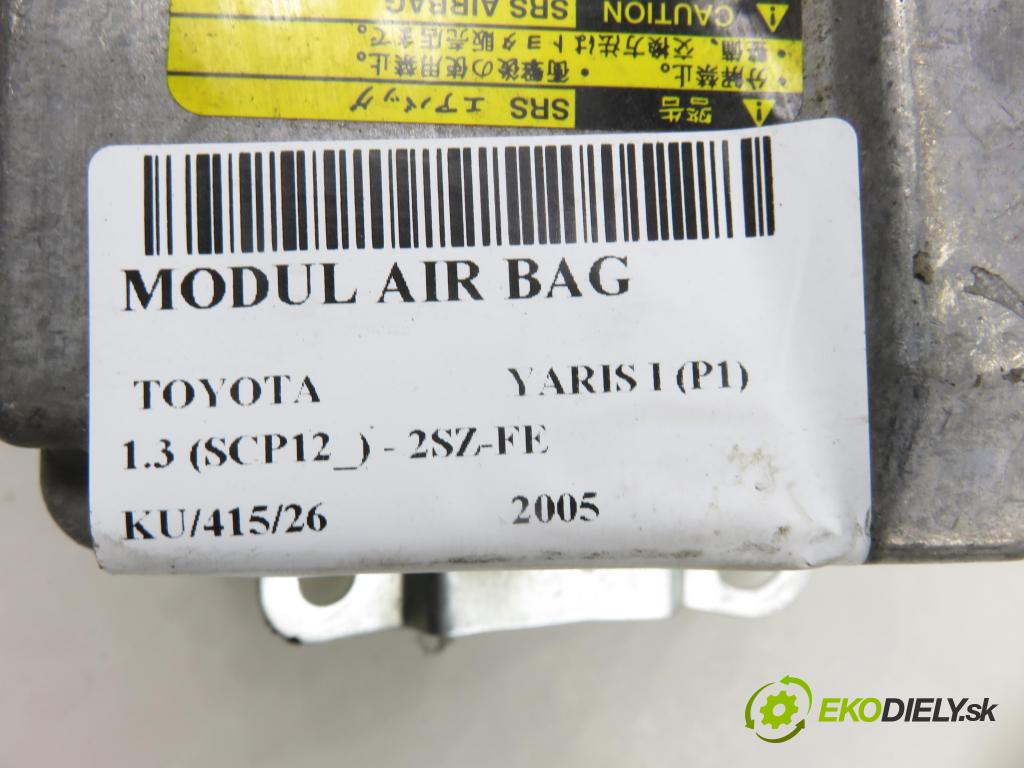 TOYOTA YARIS (_P1_) HB 2005 64,00 1.3 VVTi 87 - 2SZ-FE 1298,00 MODUL air BAG 891700D100 ; 209996104