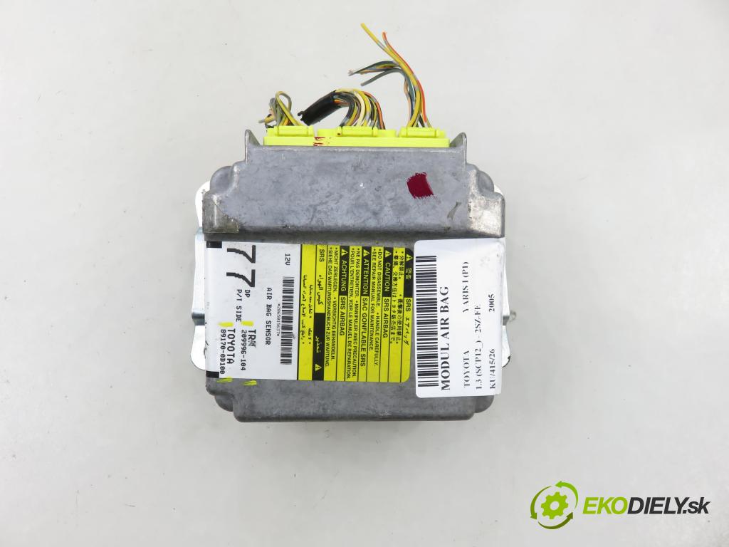 TOYOTA YARIS (_P1_) HB 2005 64,00 1.3 VVTi 87 - 2SZ-FE 1298,00 MODUL air BAG 891700D100 ; 209996104