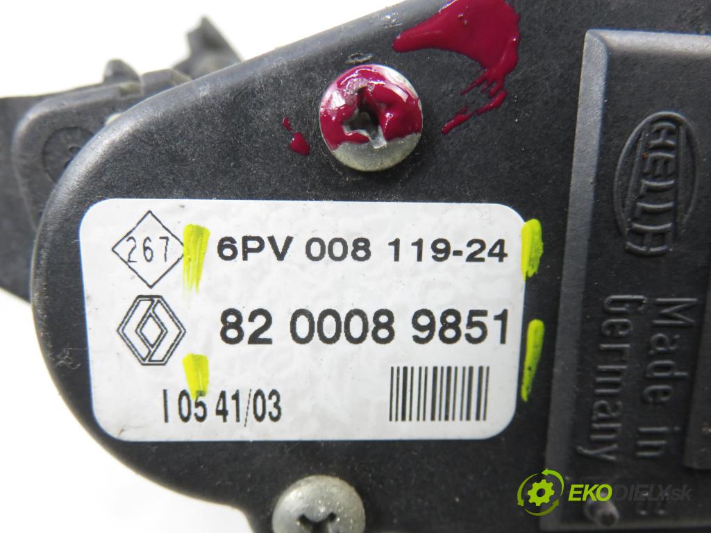 RENAULT CLIO II (BB_, CB_) HB 2003 70,00 1.4 16V (B/CB0L) - K4J 712 1390,00 potenciometr plynového pedálu 8200089851 ; 6PV00811924 (Potenciometr plynového pedálu)