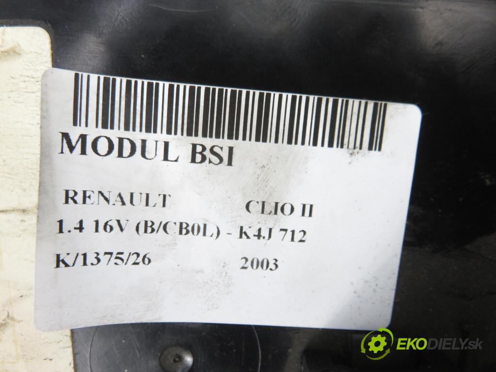 RENAULT CLIO II (BB_, CB_) HB 2003 70,00 1.4 16V (B/CB0L) - K4J 712 1390,00 MODUL UCH-2 8200234045B