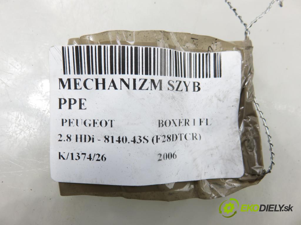 PEUGEOT BOXER Skrzynia (244) FURGON 2006 94,00 2.8 HDi - 8140.43S (F28DTCR) 2798,00 Mechanizmus okien 1341395080