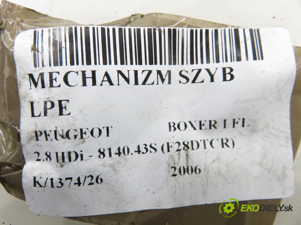 PEUGEOT BOXER Skrzynia (244) FURGON 2006 94,00 2.8 HDi - 8140.43S (F28DTCR) 2798,00 Mechanizmus okien 1341396080
