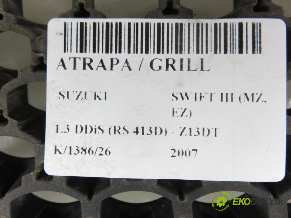 SUZUKI SWIFT III (MZ, EZ) HB 2007 51,00 1.3 DDiS (RS 413D) - Z13DT 1248,00 mřížka / maska SZ07046GA ; SZ0704601
