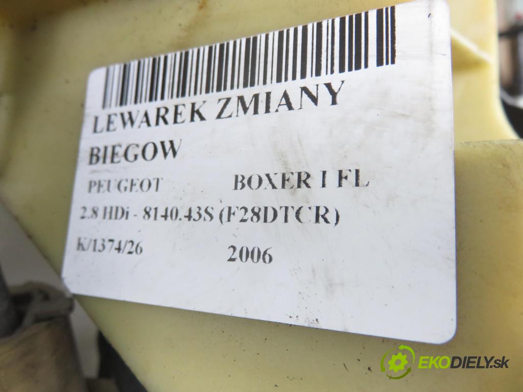 PEUGEOT BOXER Skrzynia (244) FURGON 2006 94,00 2.8 HDi - 8140.43S (F28DTCR) 2798,00 ZVEDÁK: 7353327050