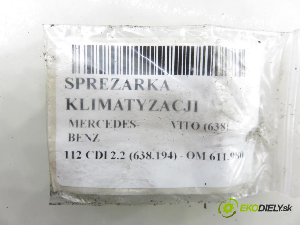 MERCEDES-BENZ VITO Autobus (638) BUS 1999 90,00 112 CDI 2.2 122  - OM 611.980 2151,00 KOMPRESOR: klimatizace 0002342411 (Kompresor klimatizace)