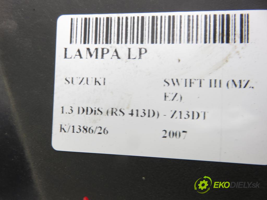 SUZUKI SWIFT III (MZ, EZ) HB 2007 51,00 1.3 DDiS (RS 413D) - Z13DT 1248,00 světlo LP 