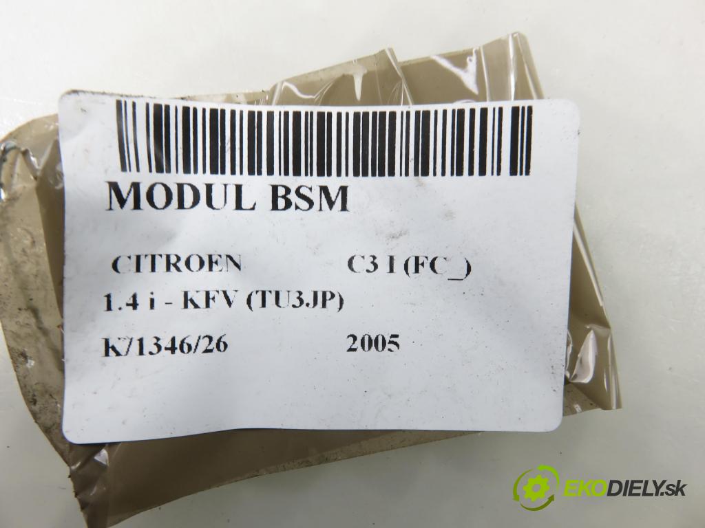 CITROEN C3 I (FC_) HB 2005 54,00 1.4 i - KFV (TU3JP) 1360,00 MODUL BSM 9650618380 ; T118470004L