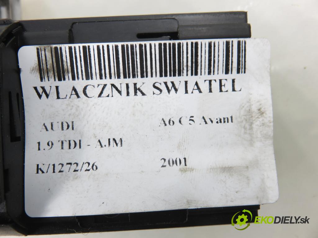 AUDI A6 Avant (4B5, C5) KOMBI 2001 85,00 1.9 TDI - AJM 1896,00 přepínač světla 4B1941531C