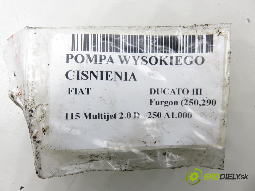 FIAT DUCATO Furgon (250_, 290_) FURGON 2014 85,00 115 Multijet 2.0 D - 250 A1.000 1956,00 Pumpa vysokého tlaku 0445010307 ; 55237689 ; 0928400825