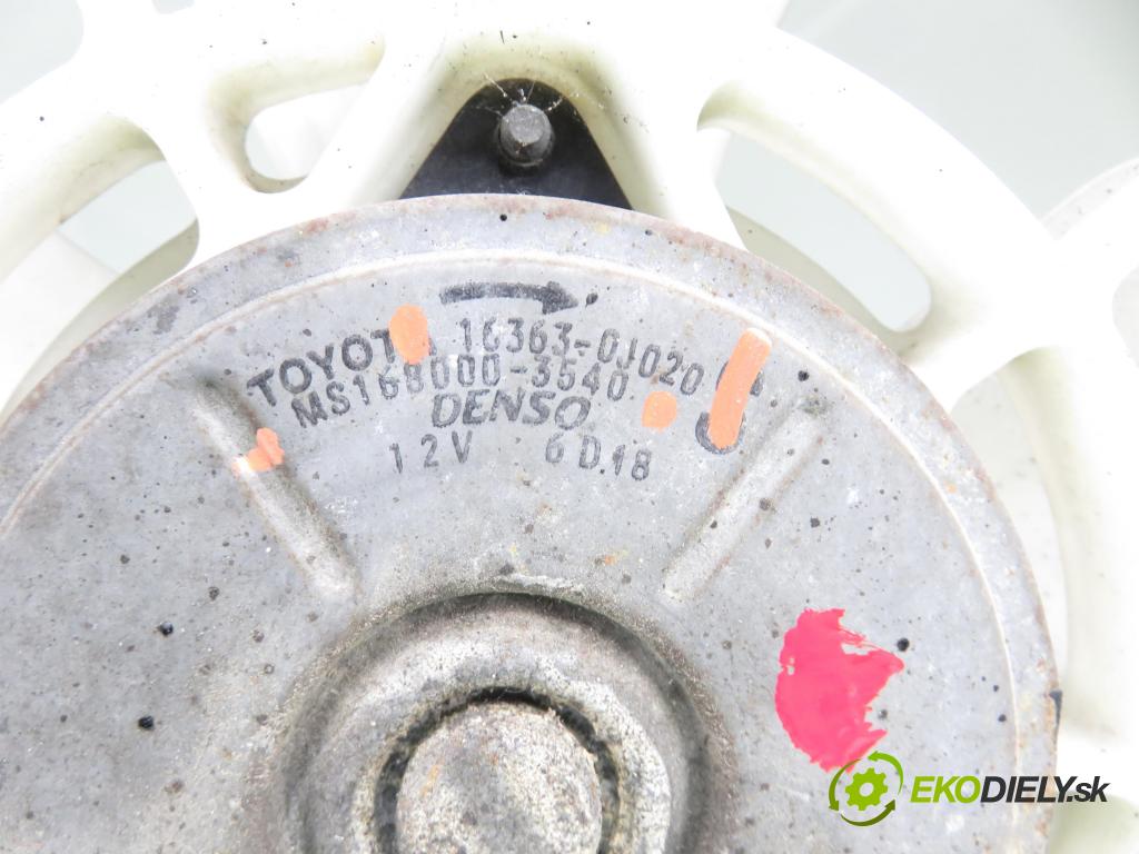 TOYOTA COROLLA (_E12_) HB 2002 81,00 1.6 VVT-i (ZZE121_) - 3ZZ-FE 1598,00 ventilátor chladič PODNEBÍ / VODA 163630J020 ; MS1680003540