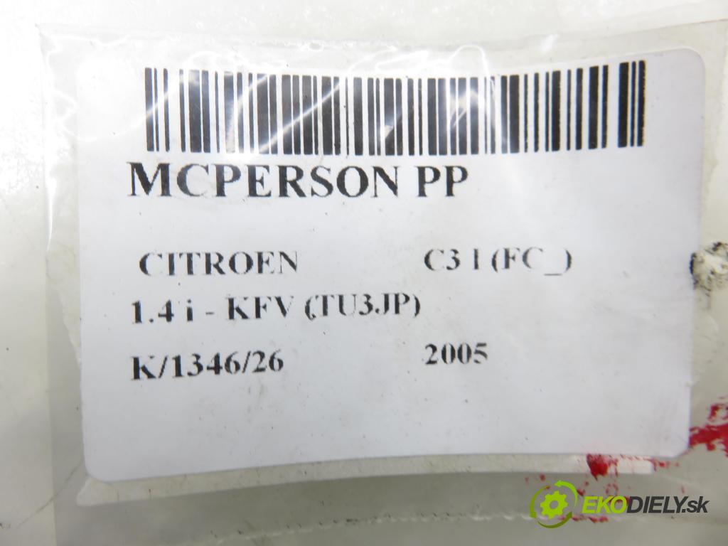 CITROEN C3 I (FC_) HB 2005 54,00 1.4 i - KFV (TU3JP) 1360,00 MCPERSON PP 9653095380