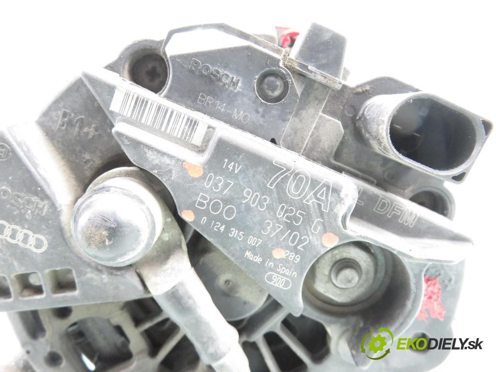 SEAT IBIZA III (6L1) HB 2002 55,00 1.4 16V - BBY 1390,00 Alternátor 037903025G ; 0124315007 (Alternátor)