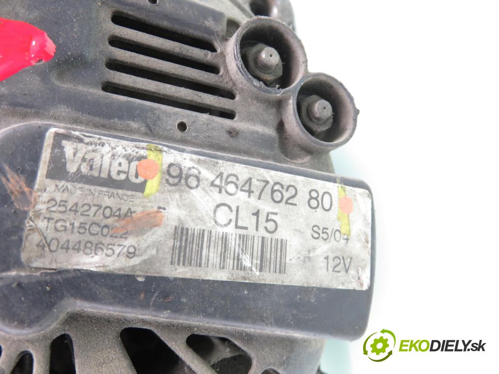 CITROEN C3 I (FC_) HB 2005 54,00 1.4 i - KFV (TU3JP) 1360,00 Alternátor 9646476280 (Alternátor)