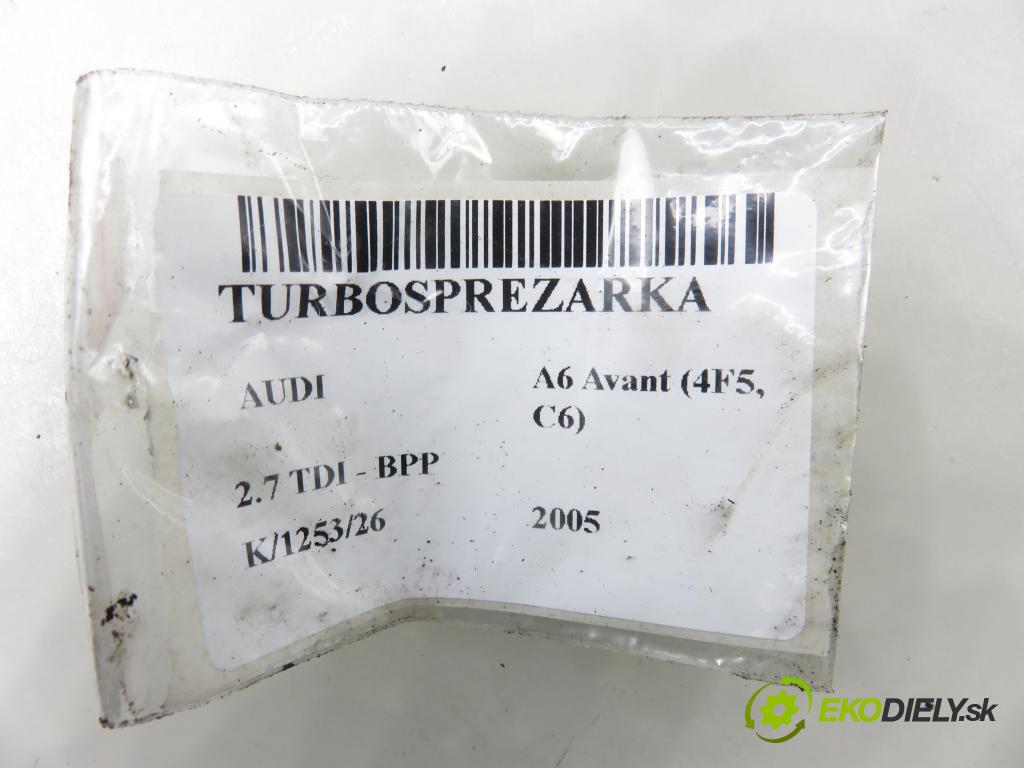 AUDI A6 Avant (4F5, C6) KOMBI 2005 132,00 2.7 TDI - BPP 2698,00 Turbodúchadlo 059145715E (Turbodúchadlo (kompletné))