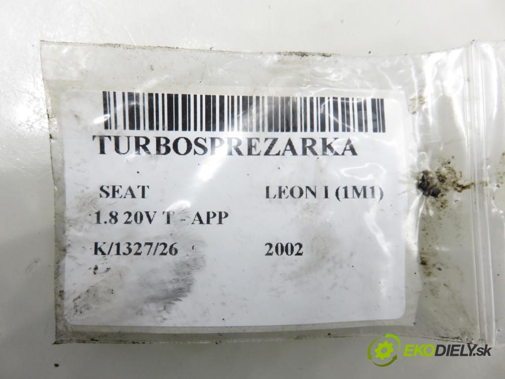 SEAT LEON (1M1) HB 2002 132,00 1.8 20V T - APP 1781,00 Turbodúchadlo 06A145713D (Turbodúchadlo (kompletné))
