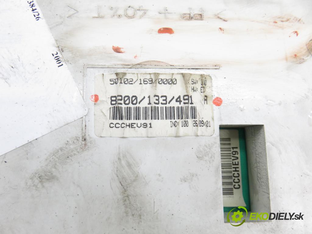 RENAULT KANGOO (KC0/1_) KOMBIVAN 2001 55,00 1.4 (KC0C, KC0H, KC0B, KC0M) - E7J 780 1390,00 prístrojovka elektrický 8200133491A