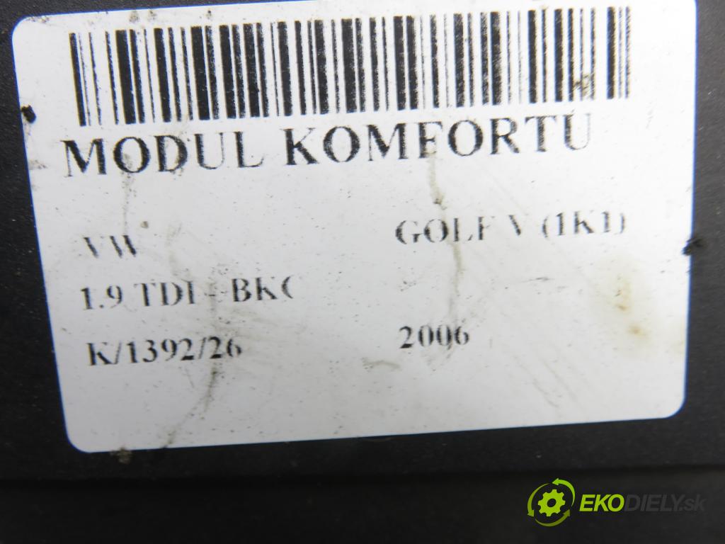 VW GOLF V (1K1) HB 2006 77,00 1.9 TDI - BKC 1896,00 MODUL BORDNETZ 1K0937049K