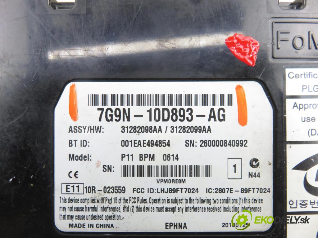 JAGUAR XF (X250) SEDAN 2010 155,00 3.0 D - AJV6D 2993,00 MODUL BLUETOOTH 7G9N10D893AG