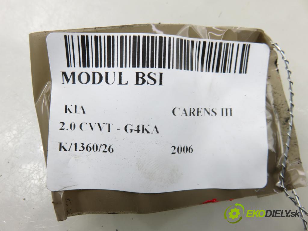 KIA CARENS III (UN) MINIVAN 2006 106,00 2.0 CVVT - G4KA 1998,00 MODUL BSI 919501D510