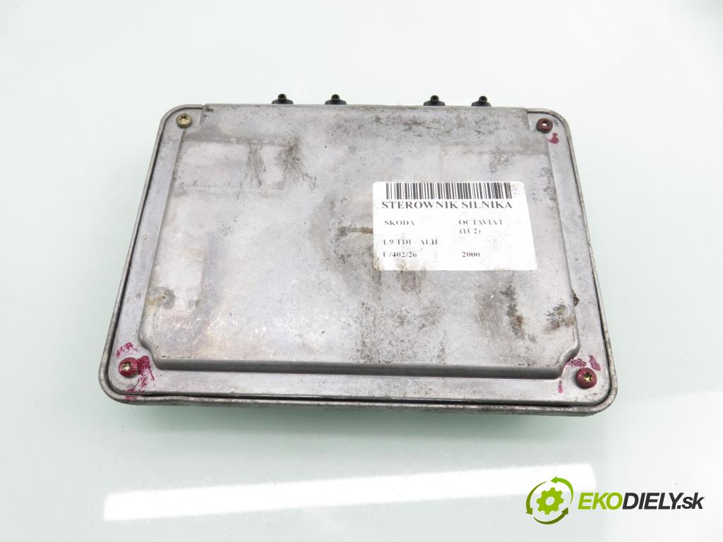 SKODA OCTAVIA I (1U2) LIFTBACK 2000 66,00 1.9 TDI - ALH 1896,00 řídící jednotka motora 038906018GN ; 0281010182