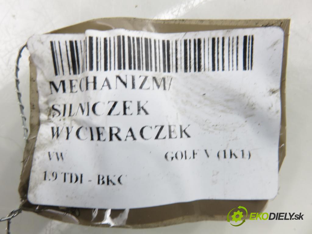 VW GOLF V (1K1) HB 2006 77,00 1.9 TDI - BKC 1896,00 MECHANISMUS/ motorek stěračů 1K1955601A ; 3398010066 ; 1K1955119A