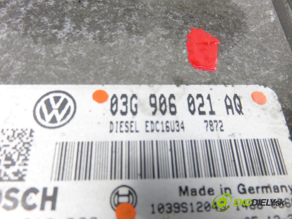 VW CADDY III Furgon (2KA, 2KH, 2CA, 2CH) FURGON 2006 77,00 1.9 TDI - BLS 1896,00 Riadiaca jednotka Motor 03G906021AQ ; 0281012390