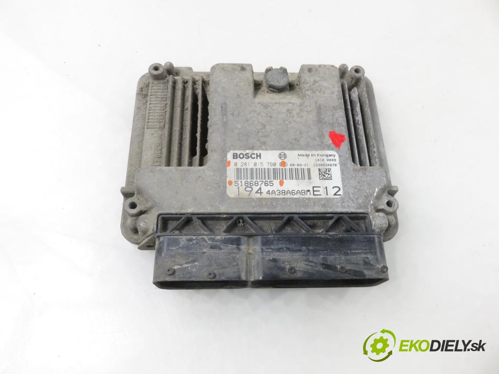 FIAT CROMA (194_) KOMBI 2010 88,00 1.9 D Multijet - 939 A1.000 1910,00 Riadiaca jednotka Motor 51868765 ; 0281015790
