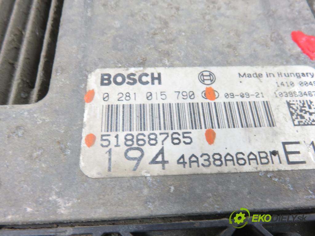 FIAT CROMA (194_) KOMBI 2010 88,00 1.9 D Multijet - 939 A1.000 1910,00 Riadiaca jednotka Motor 51868765 ; 0281015790