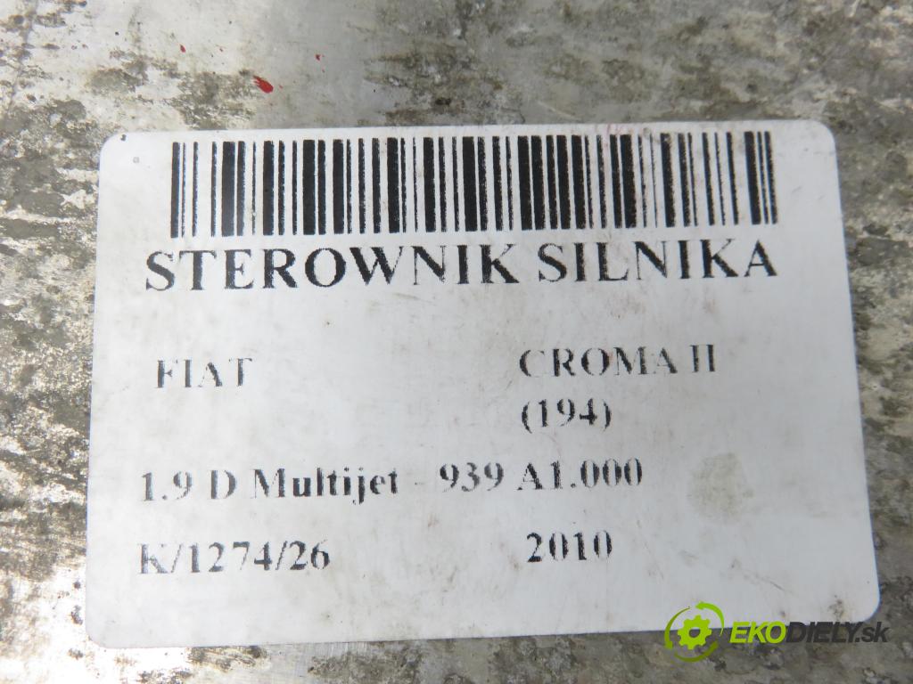 FIAT CROMA (194_) KOMBI 2010 88,00 1.9 D Multijet - 939 A1.000 1910,00 Riadiaca jednotka Motor 51868765 ; 0281015790