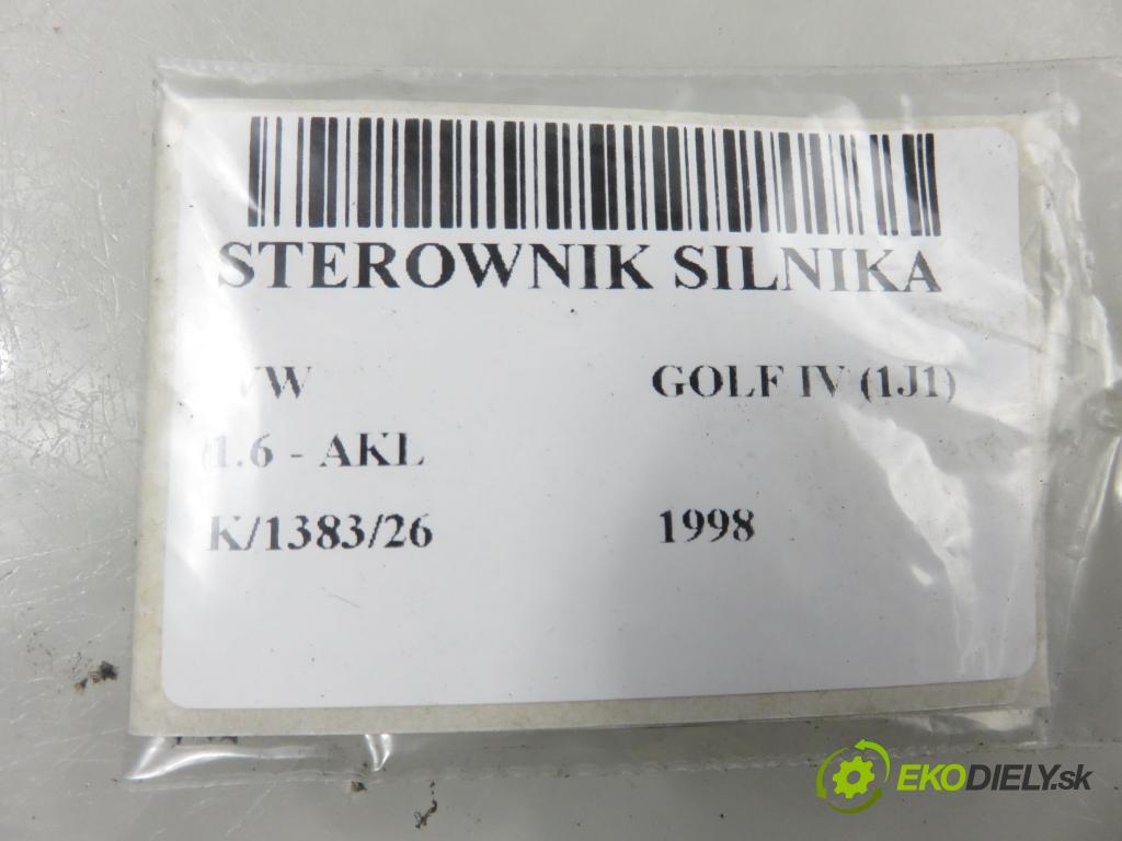 VW GOLF IV (1J1) HB 1998 74,00 1.6 - AKL 1595,00 řídící jednotka motora 06A906019BQ ; 5WP4459