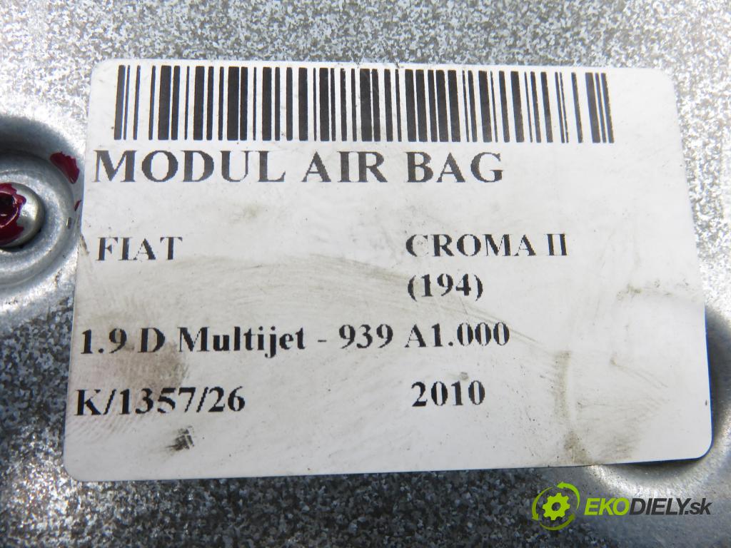 FIAT CROMA (194_) KOMBI 2010 88,00 1.9 D Multijet 120 - 939 A1.000 1910,00 MODUL air BAG 51814843