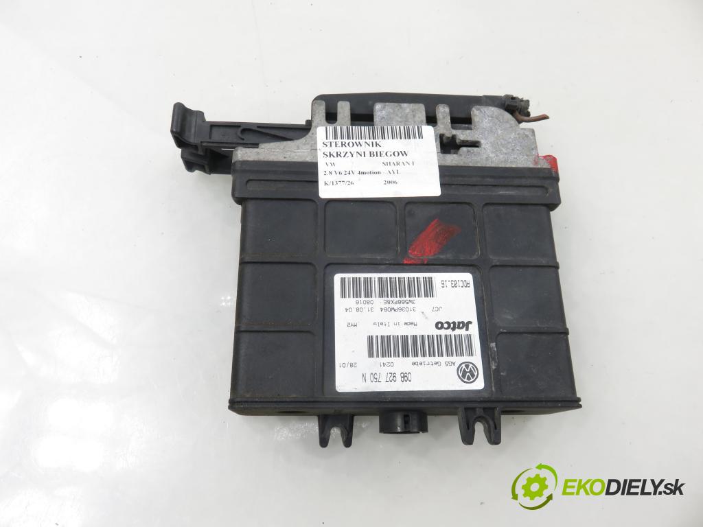 VW SHARAN (7M8, 7M9, 7M6) MINIVAN 2006 150,00 2.8 V6 24V 4motion - AYL 2792,00 Riadiaca jednotka prevodovky 09B927750N ; 31036PW084