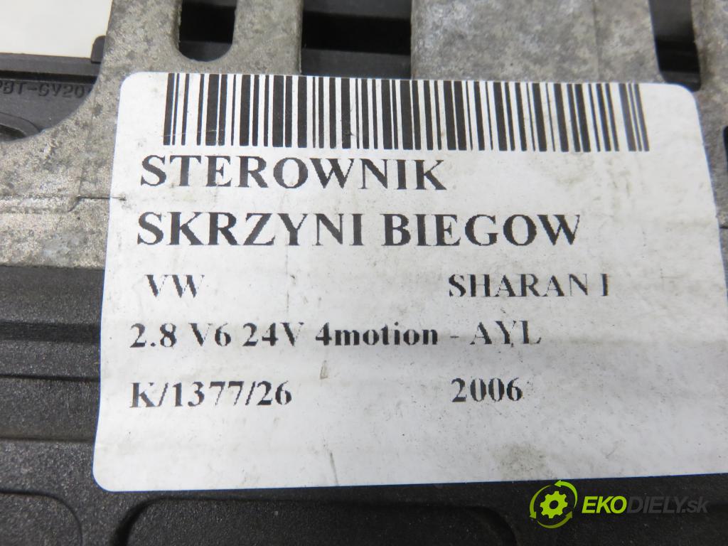 VW SHARAN (7M8, 7M9, 7M6) MINIVAN 2006 150,00 2.8 V6 24V 4motion - AYL 2792,00 Riadiaca jednotka prevodovky 09B927750N ; 31036PW084
