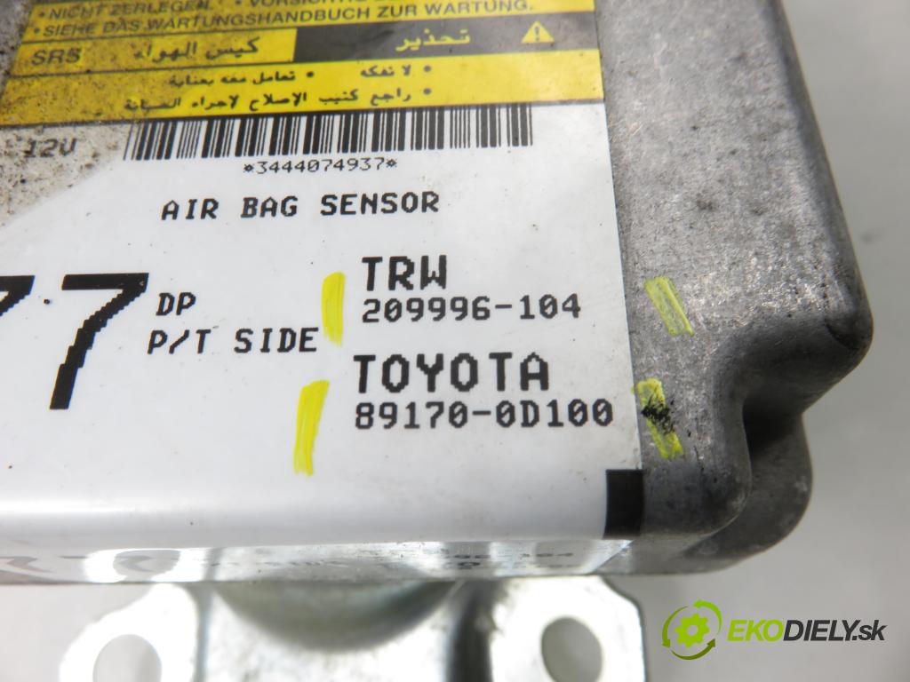 TOYOTA YARIS (_P1_) HB 2005 64,00 1.3 VVTi 87 - 2SZ-FE 1298,00 MODUL air BAG 891700D100 ; 209996104