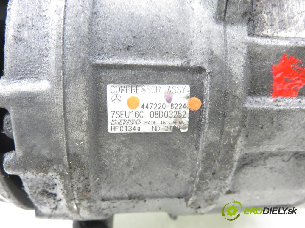 MERCEDES-BENZ KLASA C (W203) SEDAN 2001 105,00 C 220 CDI 143 - OM 611.962 2148,00 KOMPRESOR: klimatizace 4472208224 (Kompresor klimatizace)