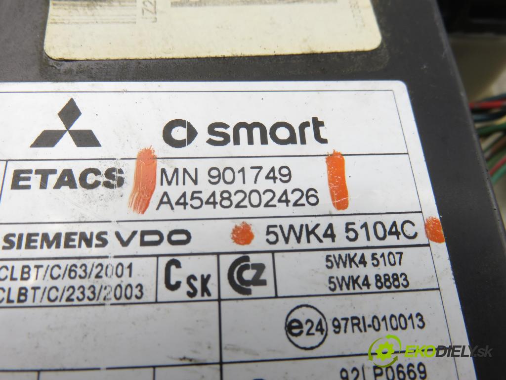 SMART FORFOUR (454) HB 2004 55,00 1.1 (454.030) - M 134.910 1124,00 MODUL BSI A4545400024 ; MN108328 ; A4548202426