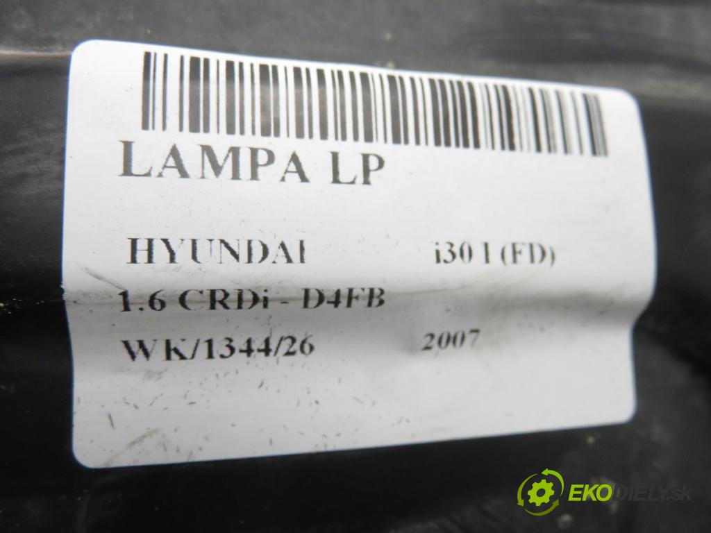 HYUNDAI i30 (FD) HB 2007 66,00 1.6 CRDi - D4FB 1582,00 světlo LP 921012LXXX