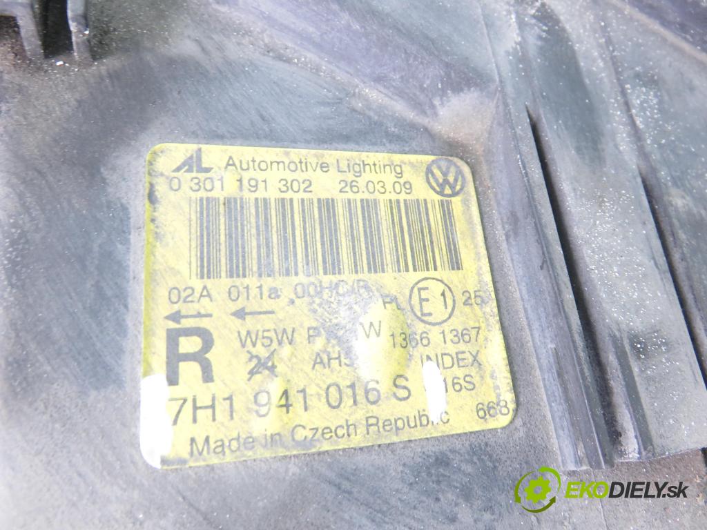 VW TRANSPORTER V Skrzynia (7HA, 7HH, 7EA, 7EH) FURGON 2009 75,00 1.9 TDI - BRS 1896,00 světlo PP 7H1941016S