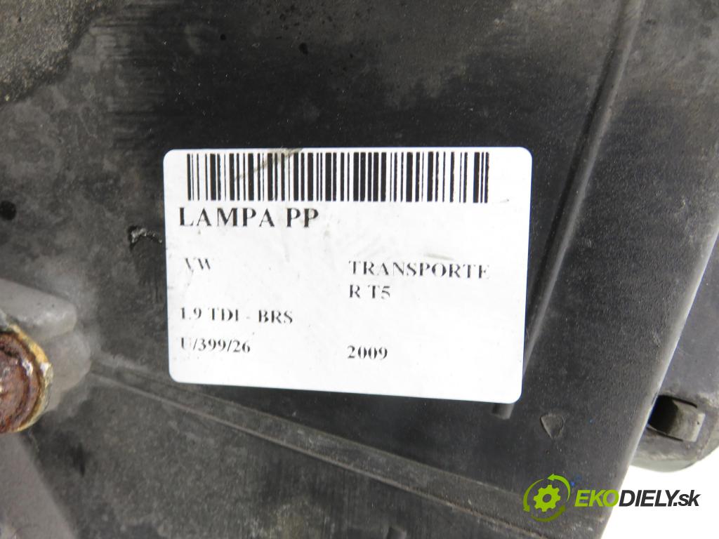 VW TRANSPORTER V Skrzynia (7HA, 7HH, 7EA, 7EH) FURGON 2009 75,00 1.9 TDI - BRS 1896,00 světlo PP 7H1941016S