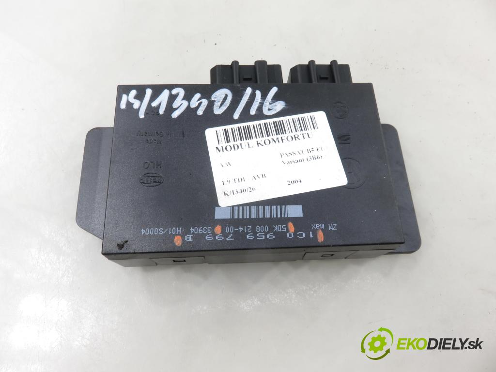 VW PASSAT B5.5 Variant (3B6) KOMBI 2004 74,00 1.9 TDI - AVB 1896,00 MODUL komfortu 1C0959799B ; 5DK00821400