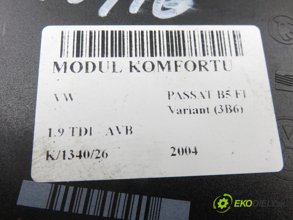 VW PASSAT B5.5 Variant (3B6) KOMBI 2004 74,00 1.9 TDI - AVB 1896,00 MODUL komfortu 1C0959799B ; 5DK00821400