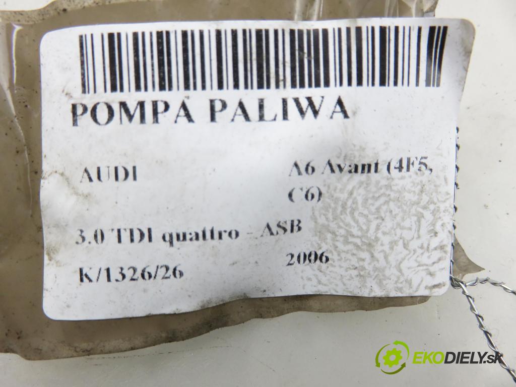 AUDI A6 Avant (4F5, C6) KOMBI 2006 171,00 3.0 TDI quattro - ASB 2967,00 pumpa paliva 4F0919050K ; A2C53121505
